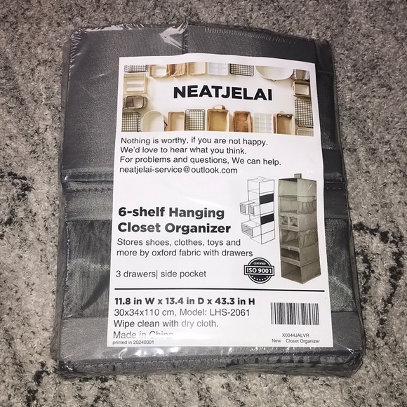 Hanging Closet Organizer and Storage Clothes/Accessory Organizer - Picture 2 of 6